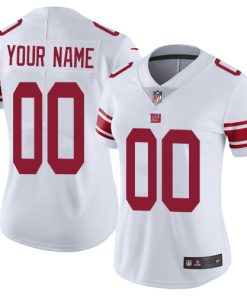 Nike New York Giants Customized White Stitched Vapor Untouchable Limited Women's NFL Jersey