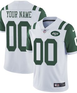 Nike New York Jets Customized White Stitched Vapor Untouchable Limited Youth NFL Jersey