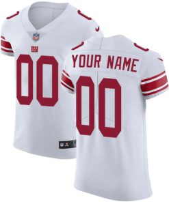 Nike New York Giants Customized White Stitched Vapor Untouchable Elite Men's NFL Jersey