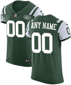 Nike New York Jets Customized Green Team Color Stitched Vapor Untouchable Elite Men's NFL Jersey