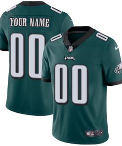 Nike Philadelphia Eagles Customized Midnight Green Team Color Stitched Vapor Untouchable Limited Men's NFL Jersey