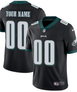 Nike Philadelphia Eagles Customized Black Alternate Stitched Vapor Untouchable Limited Youth NFL Jersey