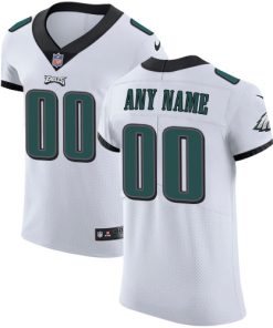 Nike Philadelphia Eagles Customized White Stitched Vapor Untouchable Elite Men's NFL Jersey