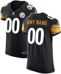 Nike Pittsburgh Steelers Customized Black Team Color Stitched Vapor Untouchable Elite Men's NFL Jersey
