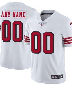Nike San Francisco 49ers Customized White Rush Stitched Vapor Untouchable Limited Men's NFL Jersey