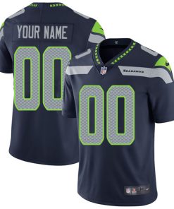 Nike Seattle Seahawks Customized Steel Blue Team Color Stitched Vapor Untouchable Limited Youth NFL Jersey