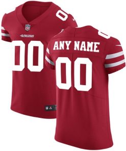 Nike San Francisco 49ers Customized Red Stitched Vapor Untouchable Elite Men's NFL Jersey