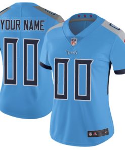 Nike Tennessee Titans Customized Light Blue Team Color Stitched Vapor Untouchable Limited Women's NFL Jersey