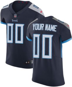 Nike Tennessee Titans Customized Navy Blue Alternate Stitched Vapor Untouchable Elite Men's NFL Jersey