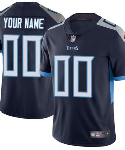 Nike Tennessee Titans Customized Navy Blue Alternate Stitched Vapor Untouchable Limited Men's NFL Jersey