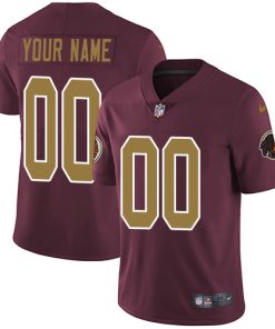 Nike Washington Redskins Customized Burgundy Red Alternate Stitched Vapor Untouchable Limited Men's NFL Jersey