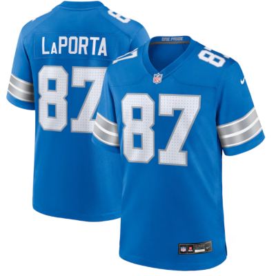 Nike Amon-Ra St. Brown Blue Detroit Lions #87 Vapor F.U.S.E. Limited Jersey