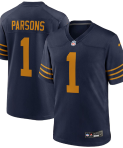 Micah Parsons #1 Green Bay Packers Nike Game Alternate Jersey - Navy