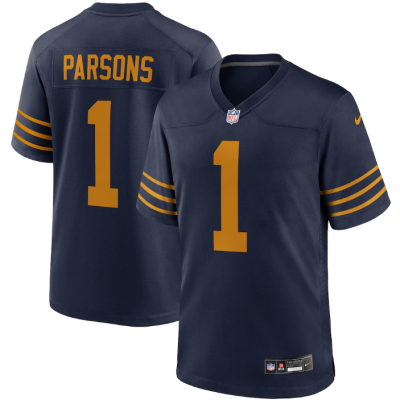 Micah Parsons #1 Green Bay Packers Nike Game Alternate Jersey - Navy