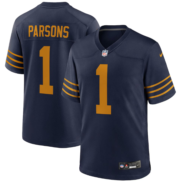 Micah Parsons #1 Green Bay Packers Nike Game Alternate Jersey - Navy