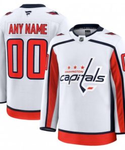 Washington Capitals Away Premium Custom Jersey - White