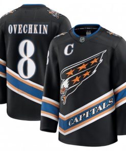 Alexander Ovechkin Washington Capitals Alternate 50th Anniversary Premium Jersey - Black