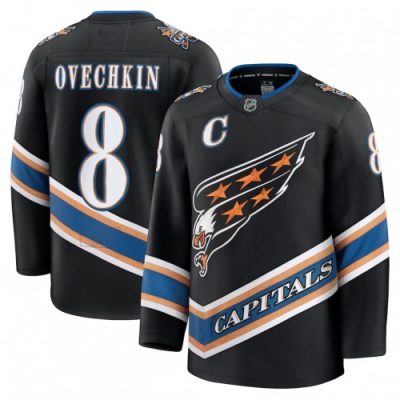Alexander Ovechkin Washington Capitals Alternate 50th Anniversary Premium Jersey - Black