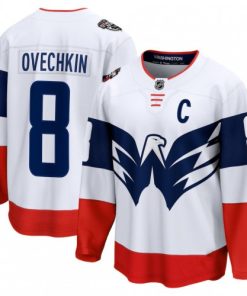 Alexander Ovechkin Washington Capitals White 2023 NHL Stadium Series Breakaway Premium Jersey
