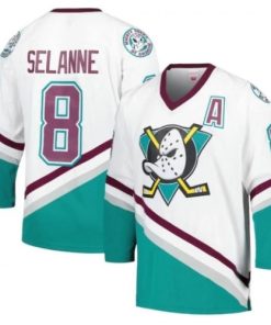 Anaheim Ducks Teemu Selanne 1996/97 Power Play Jersey White