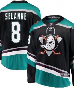 Anaheim Ducks Teemu Selanne Green Alternate Premium Jersey