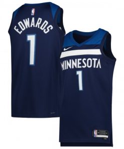 Anthony Edwards Minnesota Timberwolves Nike Unisex Swingman Jersey  - Navy