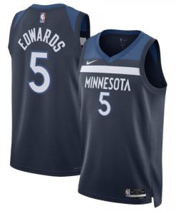Anthony Edwards Minnesota Timberwolves Nike Unisex Swingman Jersey  - Navy