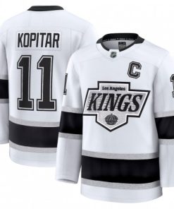 Anze Kopitar Men's Los Angeles Kings White Away Premium Jersey