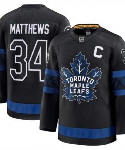 Auston Matthews Men's Toronto Maple Leafs Black Alternate Premium Jersey