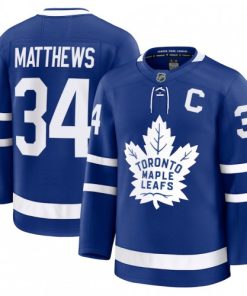 Auston Matthews Men's Toronto Maple Leafs Blue Home Premium Jersey