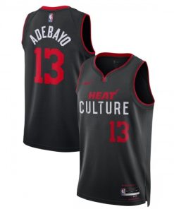 Bam Adebayo Miami Heat Nike Unisex Swingman Jersey - Black - Hardwood Classics