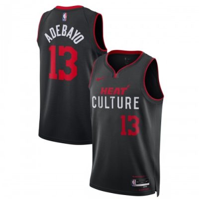 Bam Adebayo Miami Heat Nike Unisex Swingman Jersey - Black - Hardwood Classics