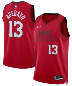 Bam Adebayo Miami Heat Nike Unisex Swingman Player Jersey - Hardwood Classics - Red