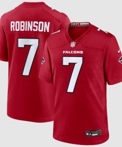 Bijan Robinson #7 Atlanta Falcons Nike Red Jersey