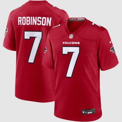 Bijan Robinson #7 Atlanta Falcons Nike Red Jersey