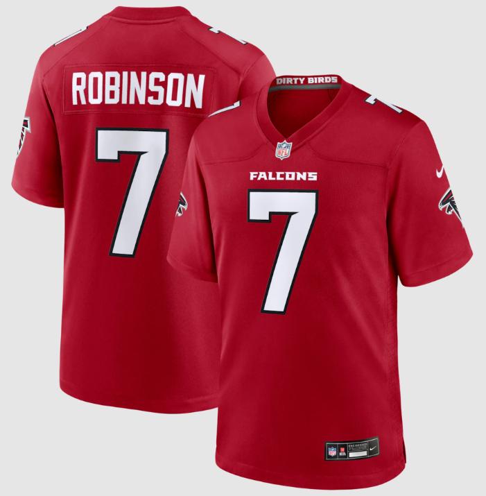 Bijan Robinson #7 Atlanta Falcons Nike Red Jersey