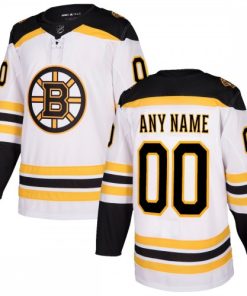 Boston Bruins White Away Premium Custom Jersey