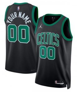 Boston Celtics Jordan Brand Unisex Swingman Custom Jersey - Statement Edition - Black