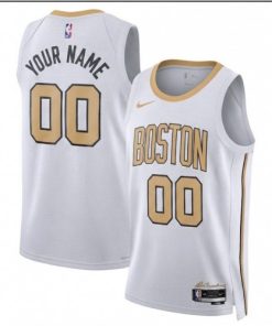 Boston Celtics Nike Unisex 2025/26 White Swingman Custom Jersey - Hardwood Classics