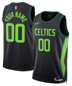 Boston Celtics Nike Unisex Custom Swingman Jersey - Hardwood Classics - Black