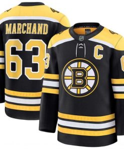 Brad Marchand Boston Bruins Black Home Premium Jersey
