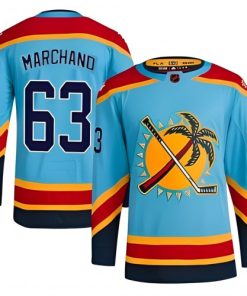 Brad Marchand Florida Panthers Reverse Retro 2.0 Jersey - Light Blue