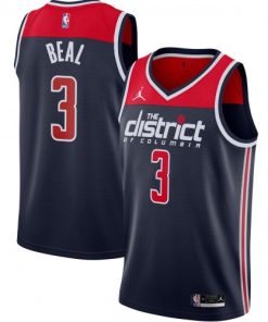 Bradley Beal Washington Wizards Jordan Brand Swingman Jersey - Statement Edition - Navy