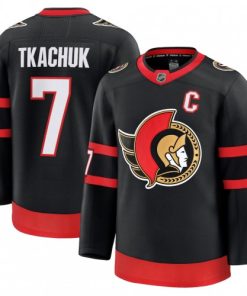 Brady Tkachuk Men's Ottawa Senators Black Home Premium Jersey