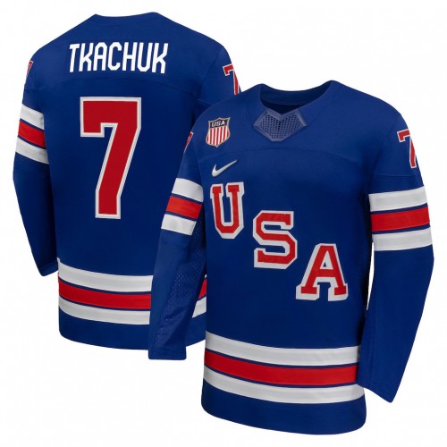 Brady20Tkachuk20USA20Hockey20Olympic20Nike20202620Royal20Home20Replica20Jersey.jpg