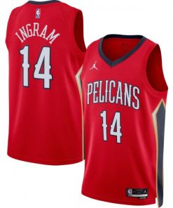 Brandon Ingram New Orleans Pelicans Jordan Brand Statement Edition Swingman Jersey - Red