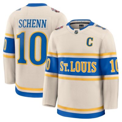 Brayden Schenn St. Louis Blues 2025 NHL Winter Classic Premium Player Jersey - Cream