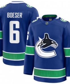 Brock Boeser Men's Vancouver Canucks Blue Home Premium Jersey