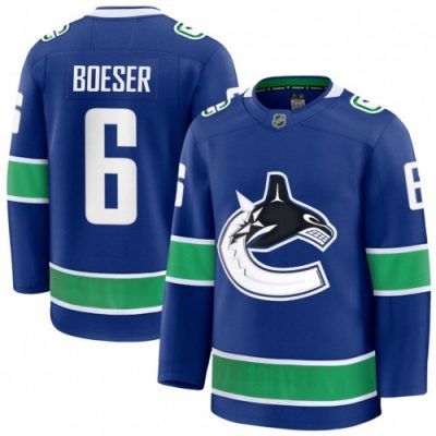 Brock Boeser Men's Vancouver Canucks Blue Home Premium Jersey