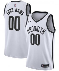 Brooklyn Nets Nike Swingman Custom Jersey - Association Edition - White